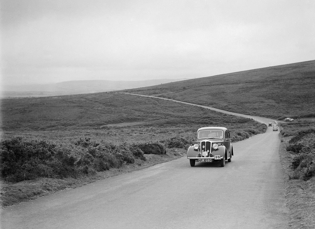 Detail of Standard Flying 12 of WJ Haward, winner of a bronze award at the MCC Torquay Rally, July 1937 by Bill Brunell