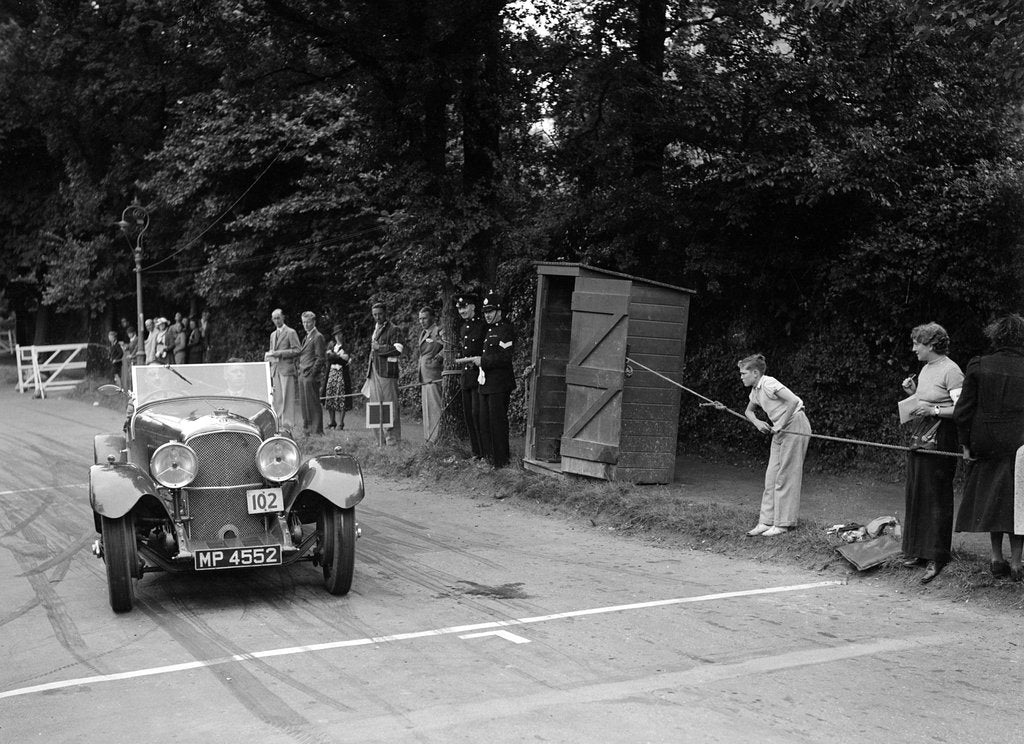 Detail of Bentley of FE Elgood, winner of a premier award at the MCC Torquay Rally, July 1937 by Bill Brunell