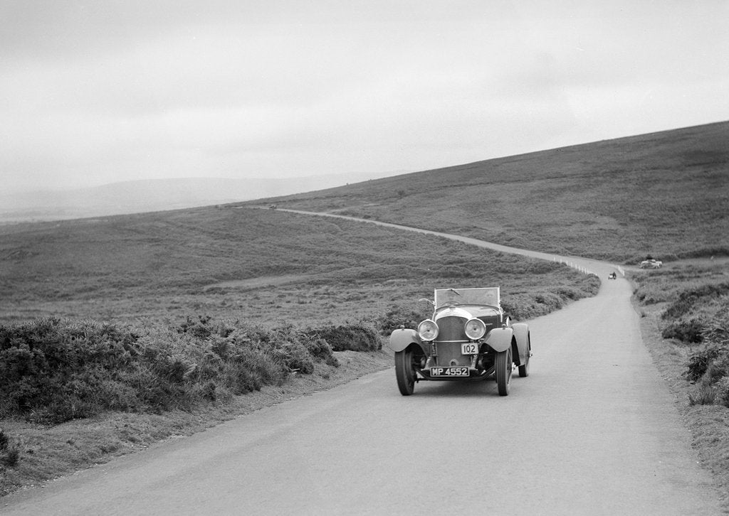 Detail of Bentley of FE Elgood, winner of a premier award at the MCC Torquay Rally, July 1937 by Bill Brunell