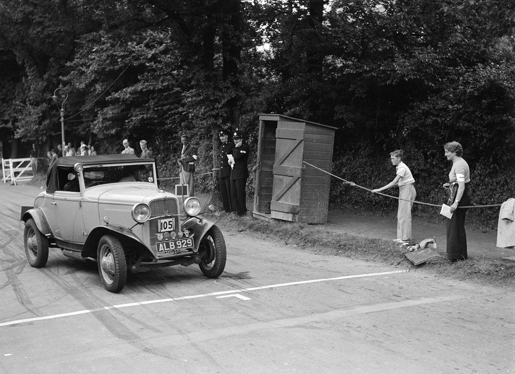 Detail of Ford V8 of WCN Norton, winner of a silver award at the MCC Torquay Rally, July 1937 by Bill Brunell