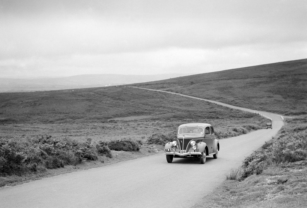 Detail of Ford V8 of J McEvoy, winner of a bronze award at the MCC Torquay Rally, July 1937 by Bill Brunell