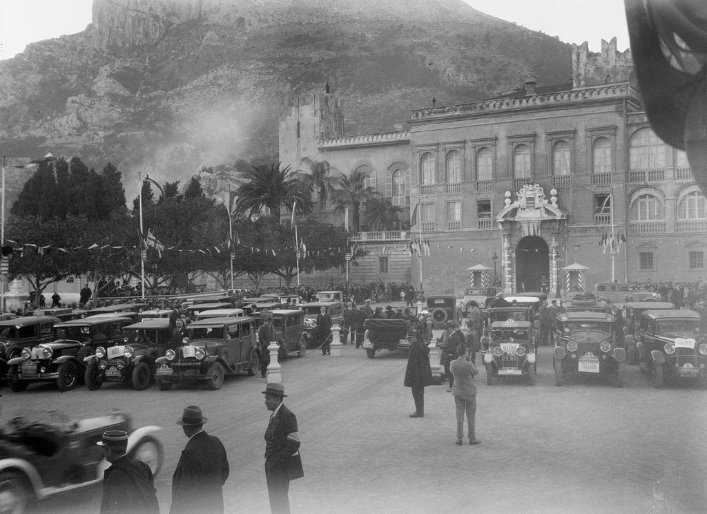 Detail of Monte Carlo Rally, Monaco, 1930. by Bill Brunell