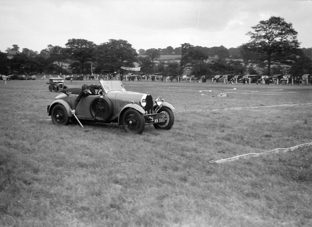 Detail of Bugatti Type 40 taking part in the Bugatti Owners Club gymkhana, 5 July 1931 by Bill Brunell
