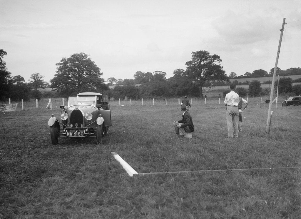 Detail of Bugatti Type 40 taking part in the Bugatti Owners Club gymkhana, 5 July 1931 by Bill Brunell