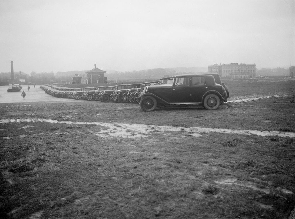 Detail of Cars at the Riley Motor Club Rally, Croydon Aerodrome, 25 April 1931 by Bill Brunell