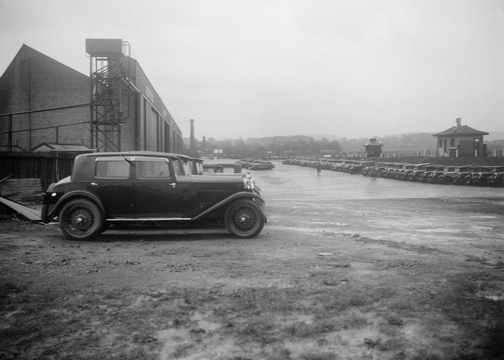 Detail of Cars at the Riley Motor Club Rally, Croydon Aerodrome, 25 April 1931 by Bill Brunell