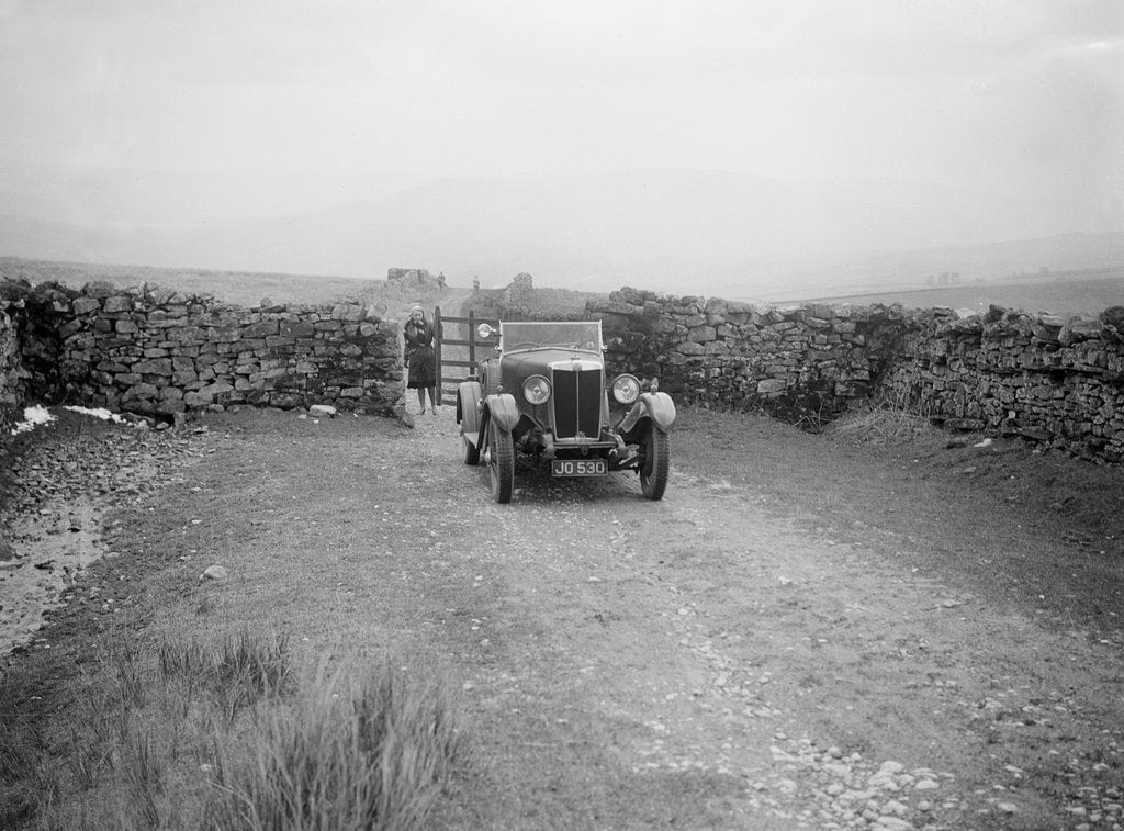 Detail of Kitty Brunell road testing a MG 18/80, April 1931 by Bill Brunell
