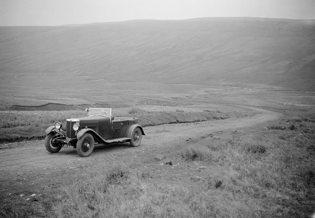 Detail of Kitty Brunell road testing a MG 18/80, April 1931 by Bill Brunell
