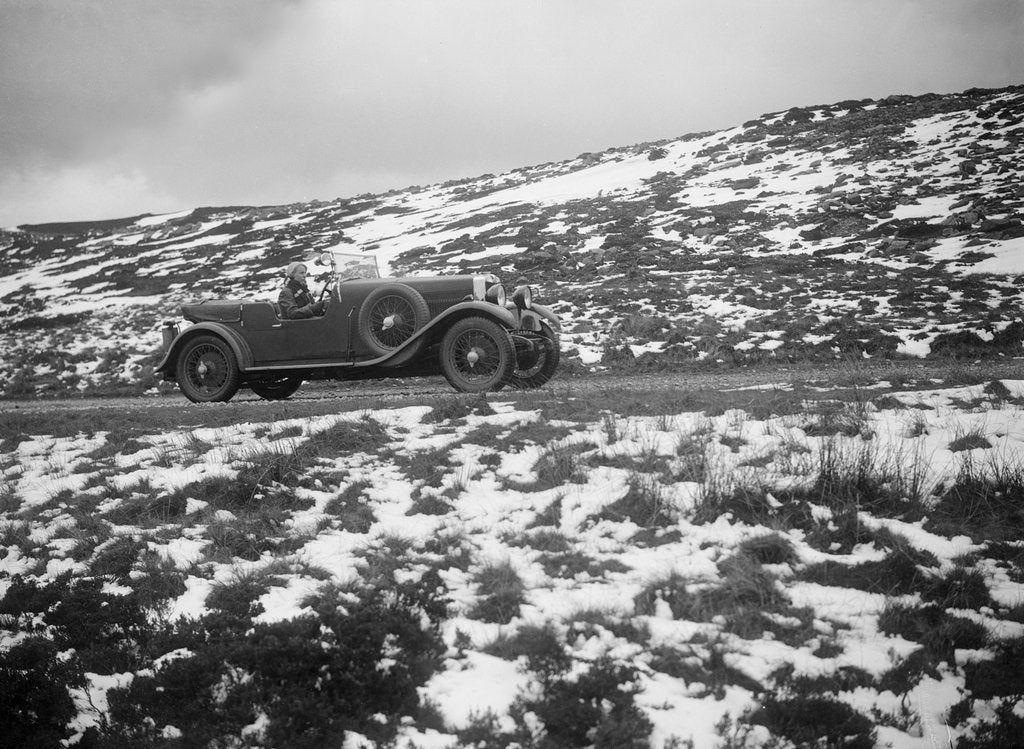 Detail of Kitty Brunell road testing a MG 18/80, April 1931 by Bill Brunell