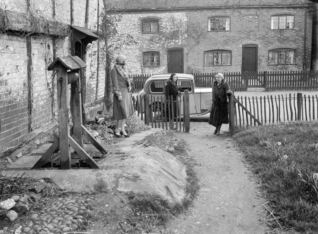 Detail of Road testing a Triumph Scorpion, Horley, Surrey, 1931 by Bill Brunell