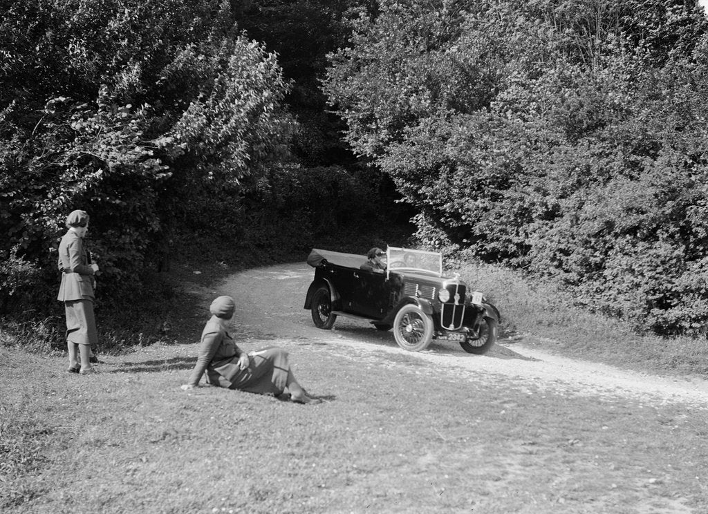 Detail of Standard Tourer taking part in a First Aid Nursing Yeomanry trial or rally, 1931 by Bill Brunell