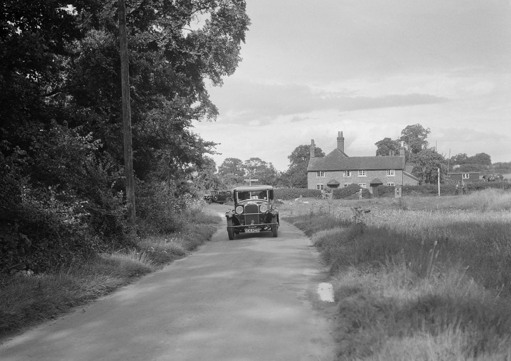 Detail of Humber Snipe taking part in a First Aid Nursing Yeomanry trial or rally, 1931 by Bill Brunell