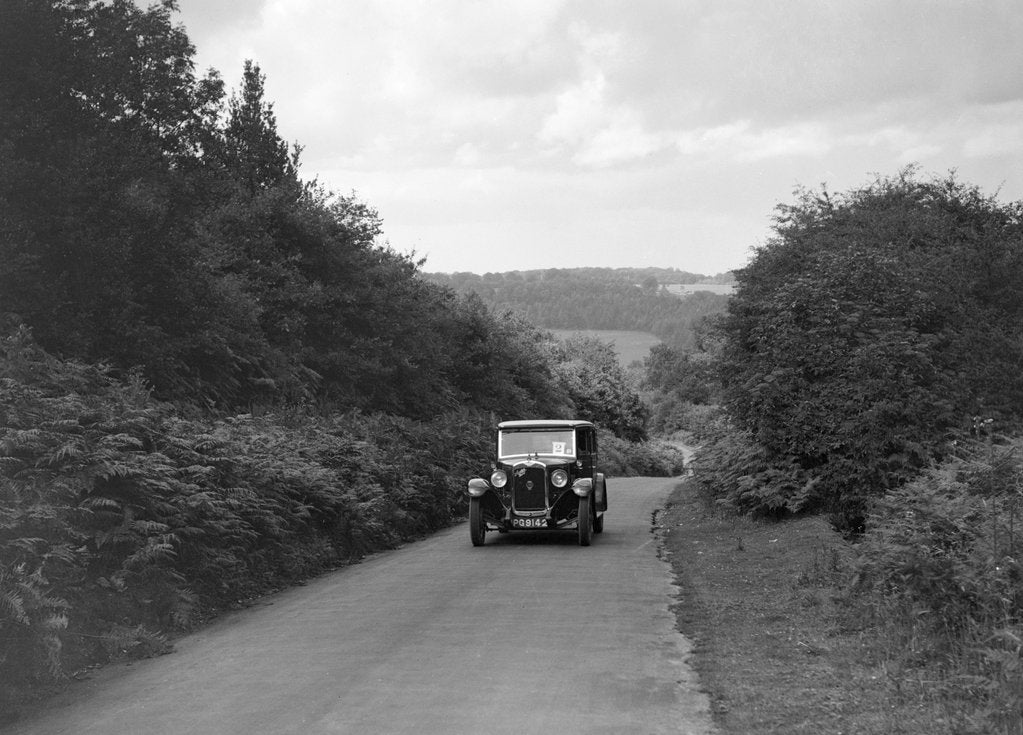 Detail of Austin 16/6 taking part in a First Aid Nursing Yeomanry trial or rally, 1931 by Bill Brunell