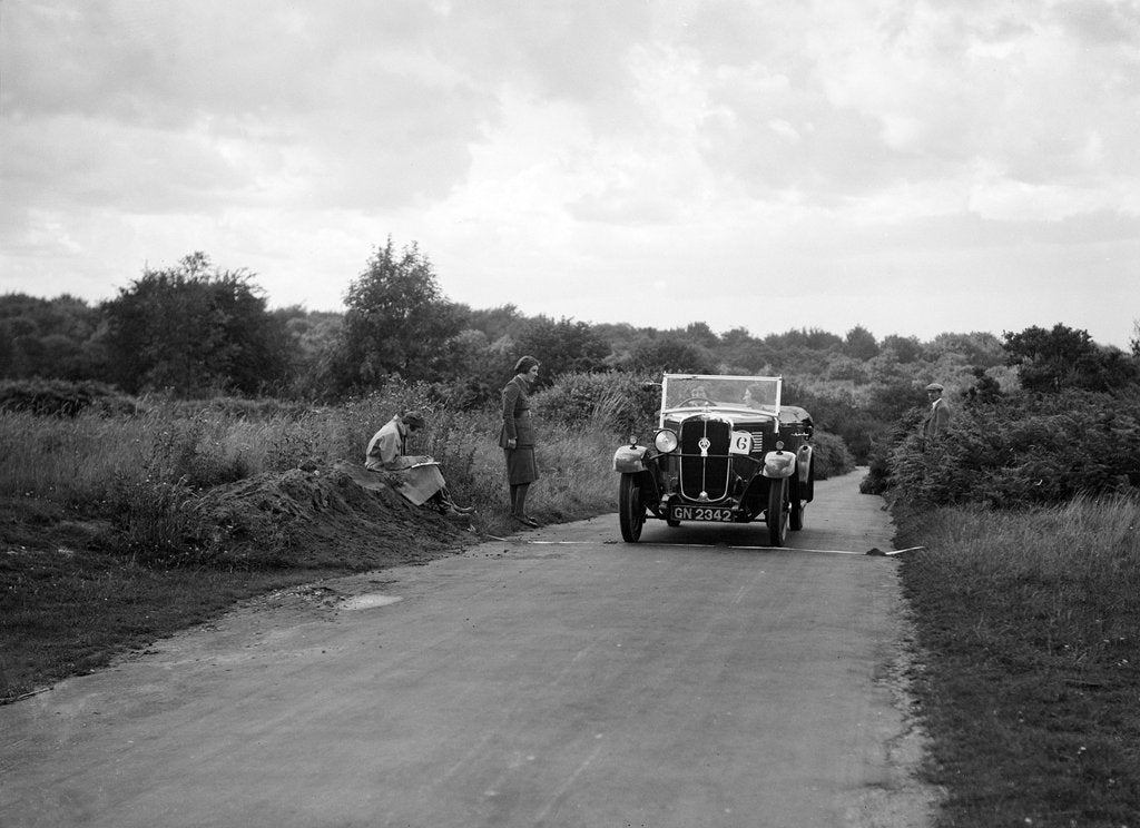 Detail of Austin 12/4 taking part in a First Aid Nursing Yeomanry trial or rally, 1931 by Bill Brunell