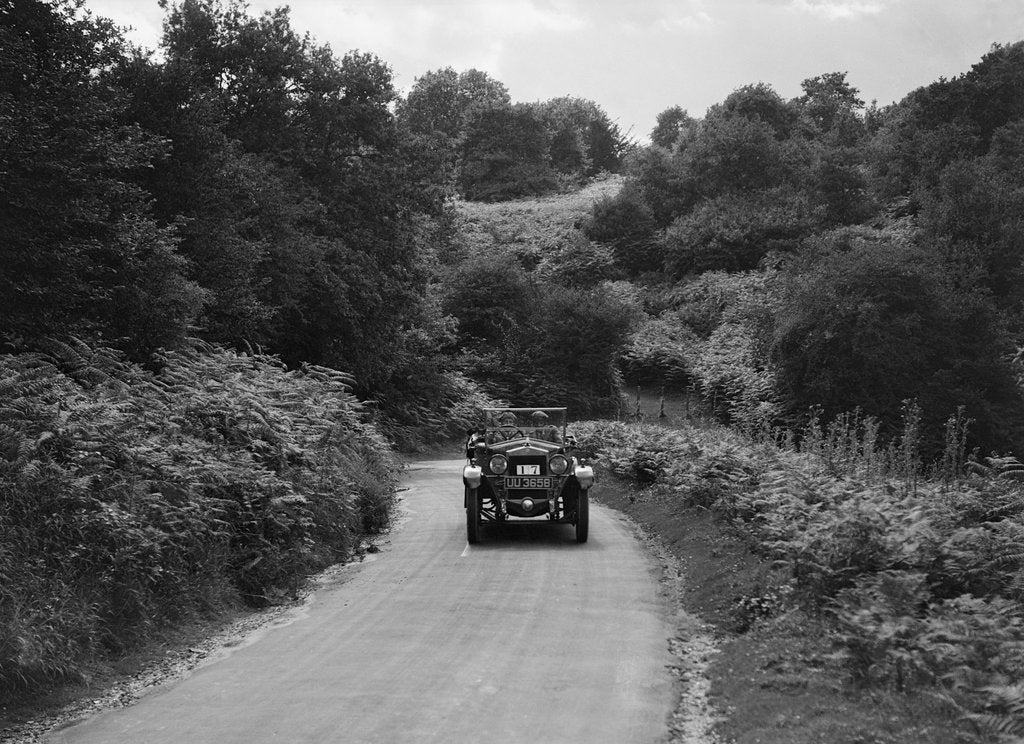 Detail of Car taking part in a First Aid Nursing Yeomanry trial or rally, 1931 by Bill Brunell
