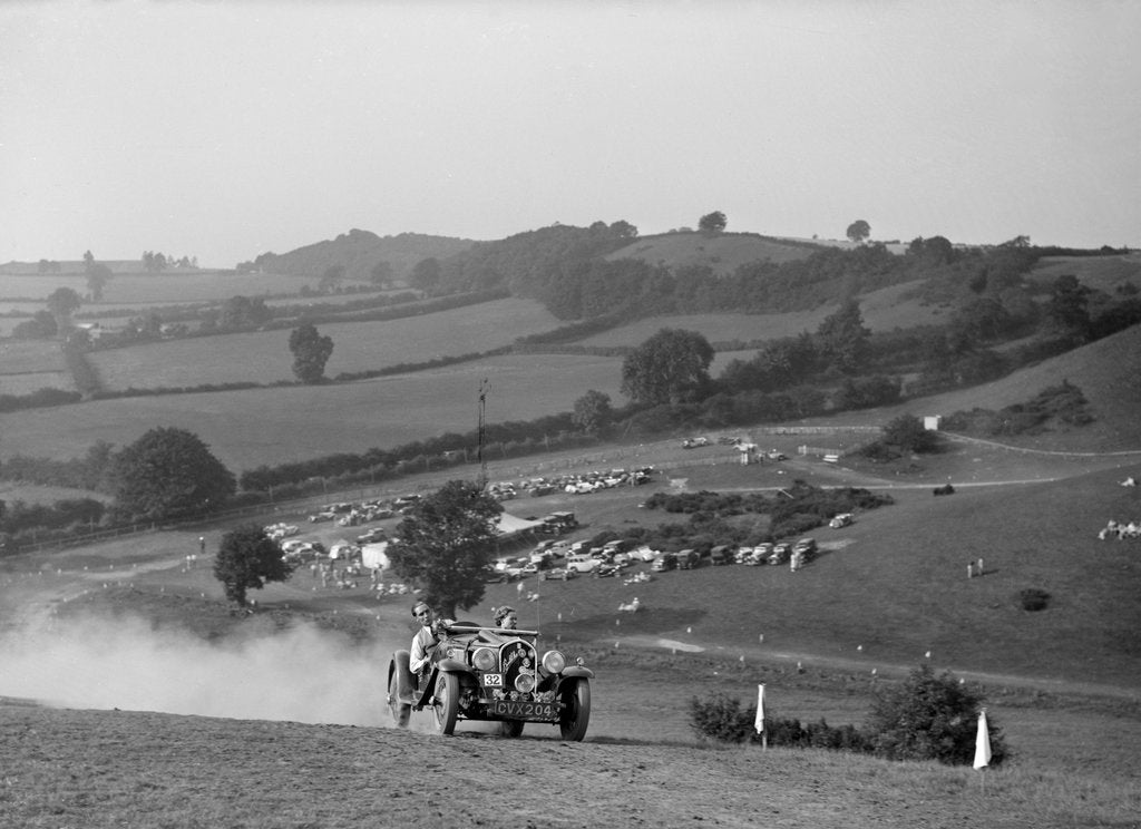 Detail of Fiat Balilla 508S competing in the Singer CC Rushmere Hill Climb, Shropshire 1935 by Bill Brunell