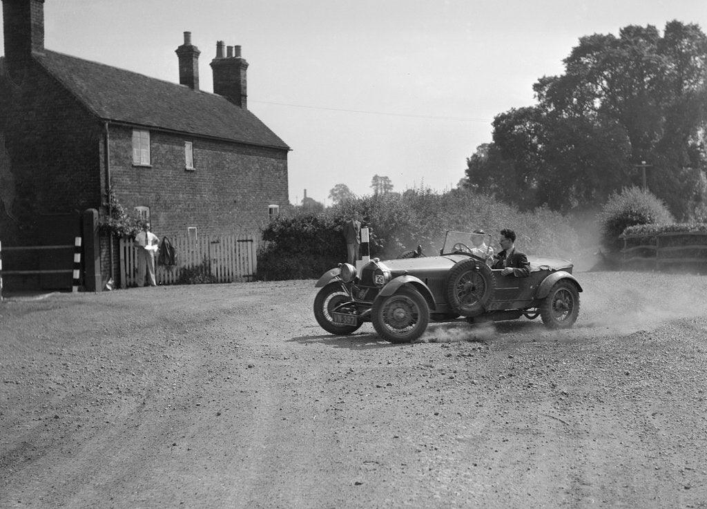 Detail of Bugatti Type 30 competing in the Singer CC Rushmere Hill Climb, Shropshire 1935 by Bill Brunell