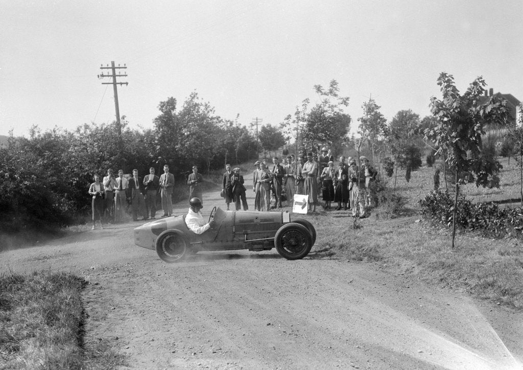 Detail of Bugatti Type 35, Bugatti Owners Club Hill Climb, Chalfont St Peter, Buckinghamshire, 1935 by Bill Brunell