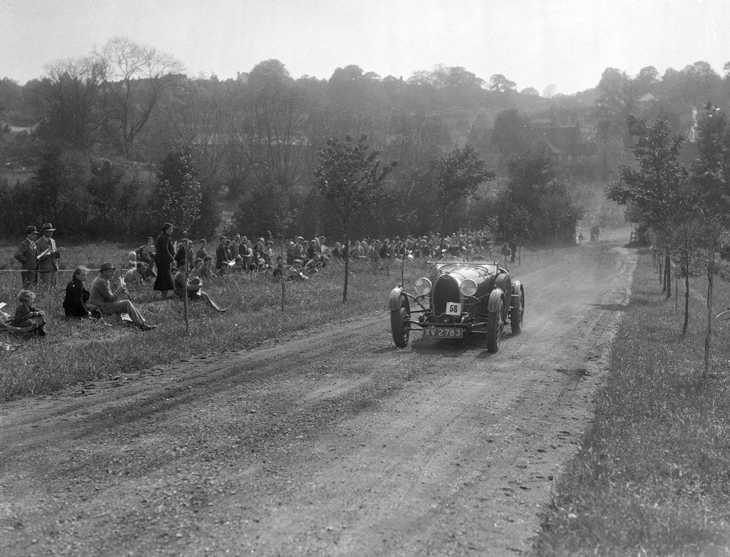 Detail of Bugatti Type 43, Bugatti Owners Club Hill Climb, Chalfont St Peter, Buckinghamshire, 1935 by Bill Brunell