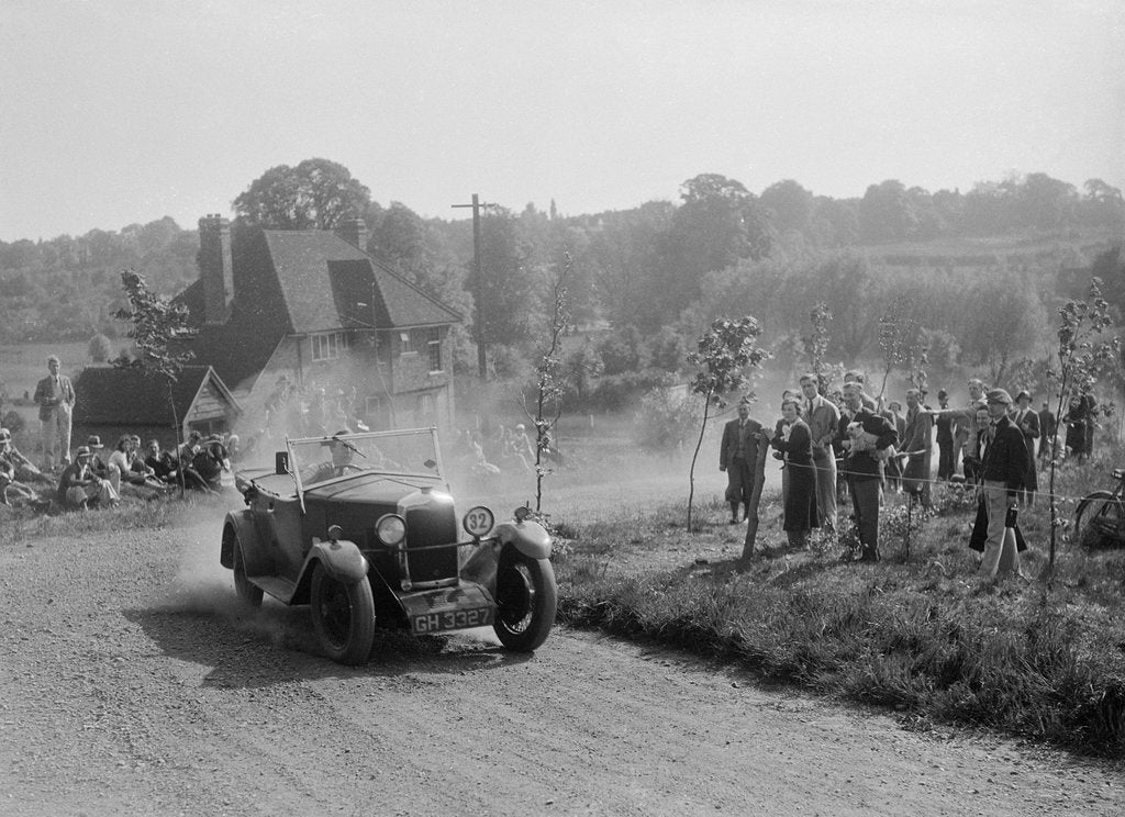 Detail of Riley with tourer body, Bugatti Owners Club Hill Climb, Chalfont St Peter, Buckinghamshire, 1935 by Bill Brunell