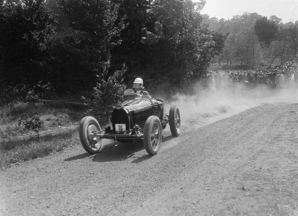 Detail of Bugatti Type 35, Bugatti Owners Club Hill Climb, Chalfont St Peter, Buckinghamshire, 1935 by Bill Brunell