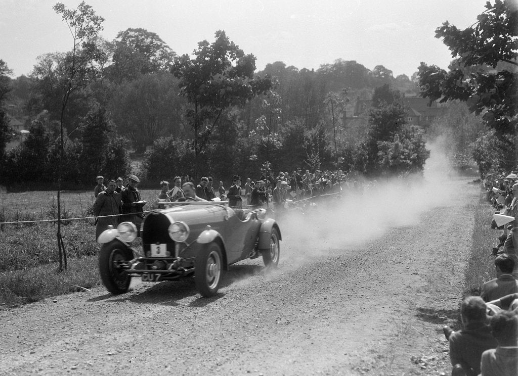Detail of Bugatti Type 49, Bugatti Owners Club Hill Climb, Chalfont St Peter, Buckinghamshire, 1935 by Bill Brunell