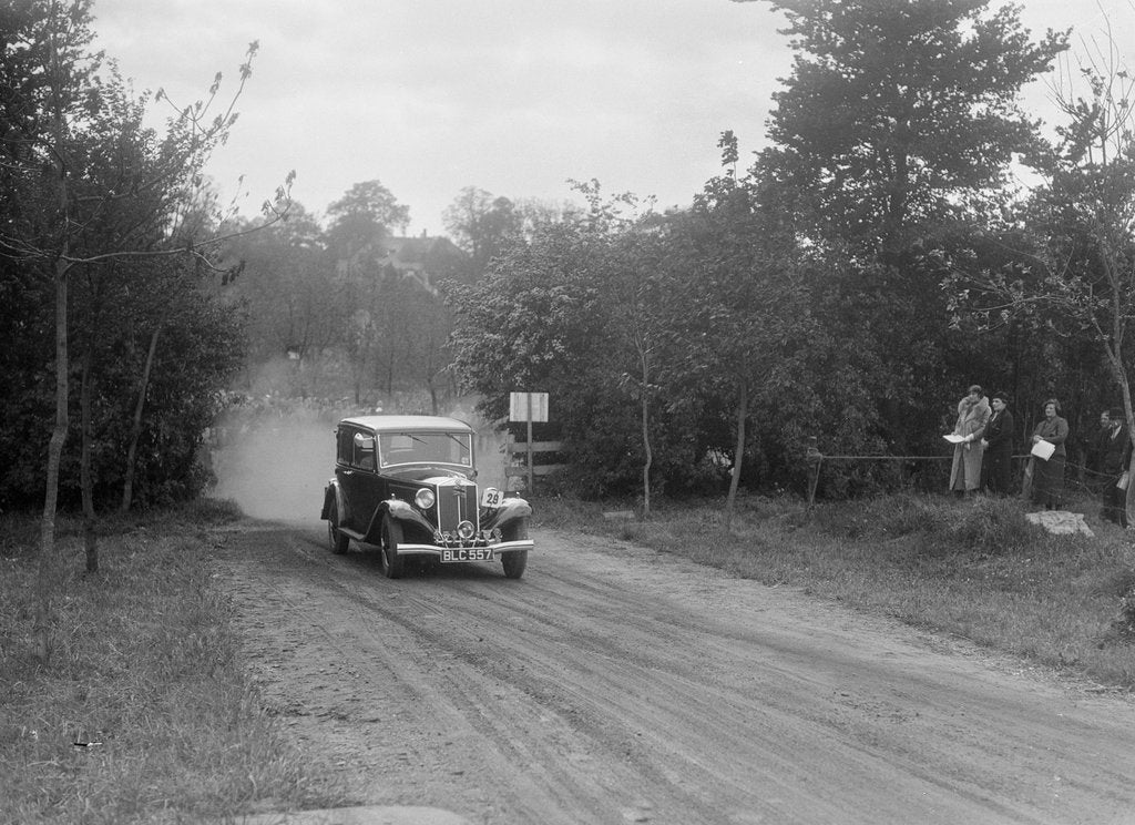 Detail of Lancia Augusta saloon, Bugatti Owners Club Hill Climb, Chalfont St Peter, Buckinghamshire, 1935 by Bill Brunell