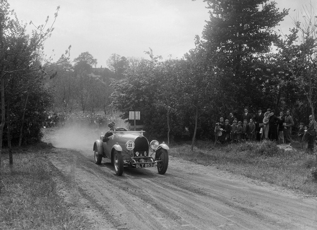 Detail of Bugatti Type 49, Bugatti Owners Club Hill Climb, Chalfont St Peter, Buckinghamshire, 1935 by Bill Brunell