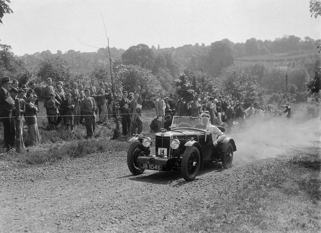 Detail of Prototype MG K3, Bugatti Owners Club Hill Climb, Chalfont St Peter, Buckinghamshire, 1935 by Bill Brunell
