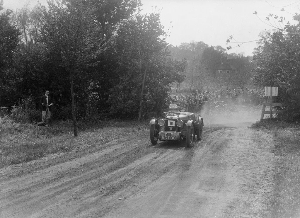Detail of MG C type, Bugatti Owners Club Hill Climb, Chalfont St Peter, Buckinghamshire, 1935 by Bill Brunell