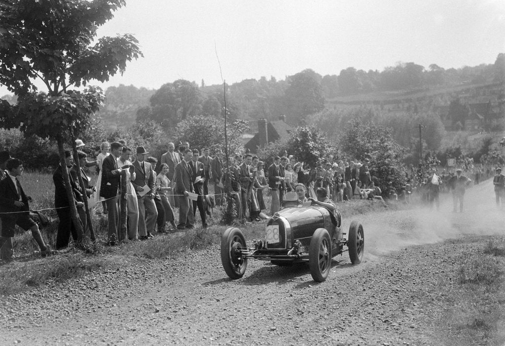 Detail of Bugatti Type 35, Bugatti Owners Club Hill Climb, Chalfont St Peter, Buckinghamshire, 1935 by Bill Brunell
