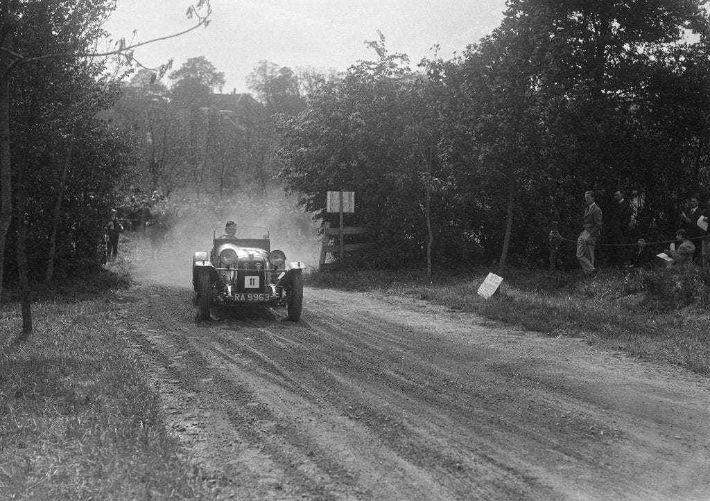 Detail of Alvis, Bugatti Owners Club Hill Climb, Chalfont St Peter, Buckinghamshire, 1935 by Bill Brunell