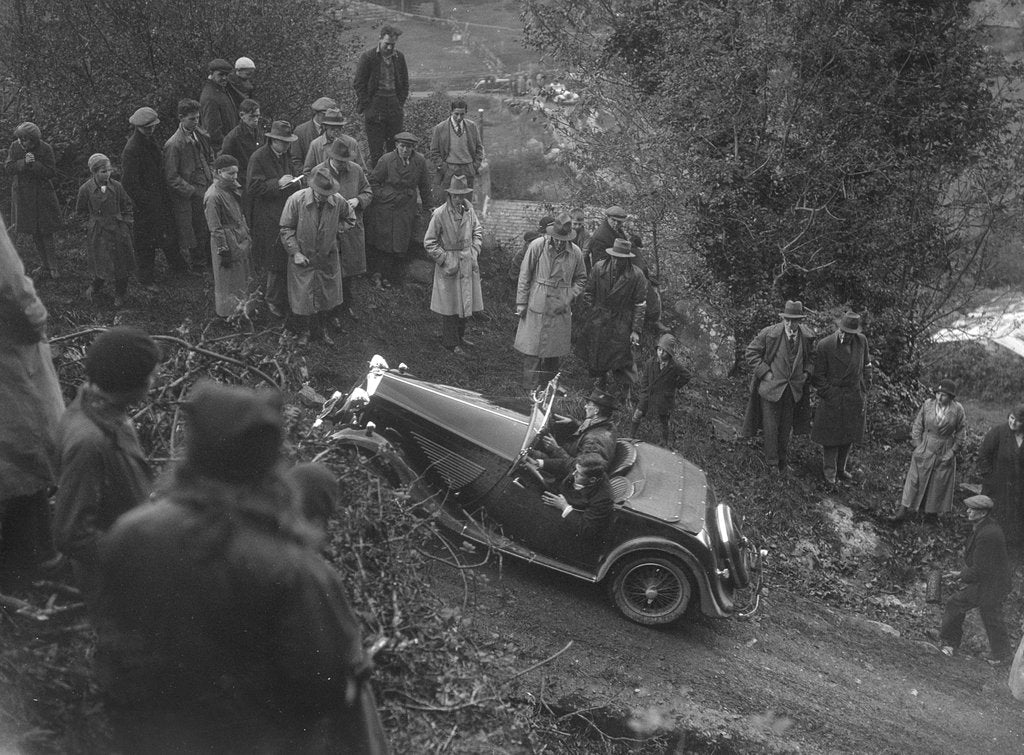 Detail of Standard Avon Special taking part in a Standard Car Owners Club trial by Bill Brunell