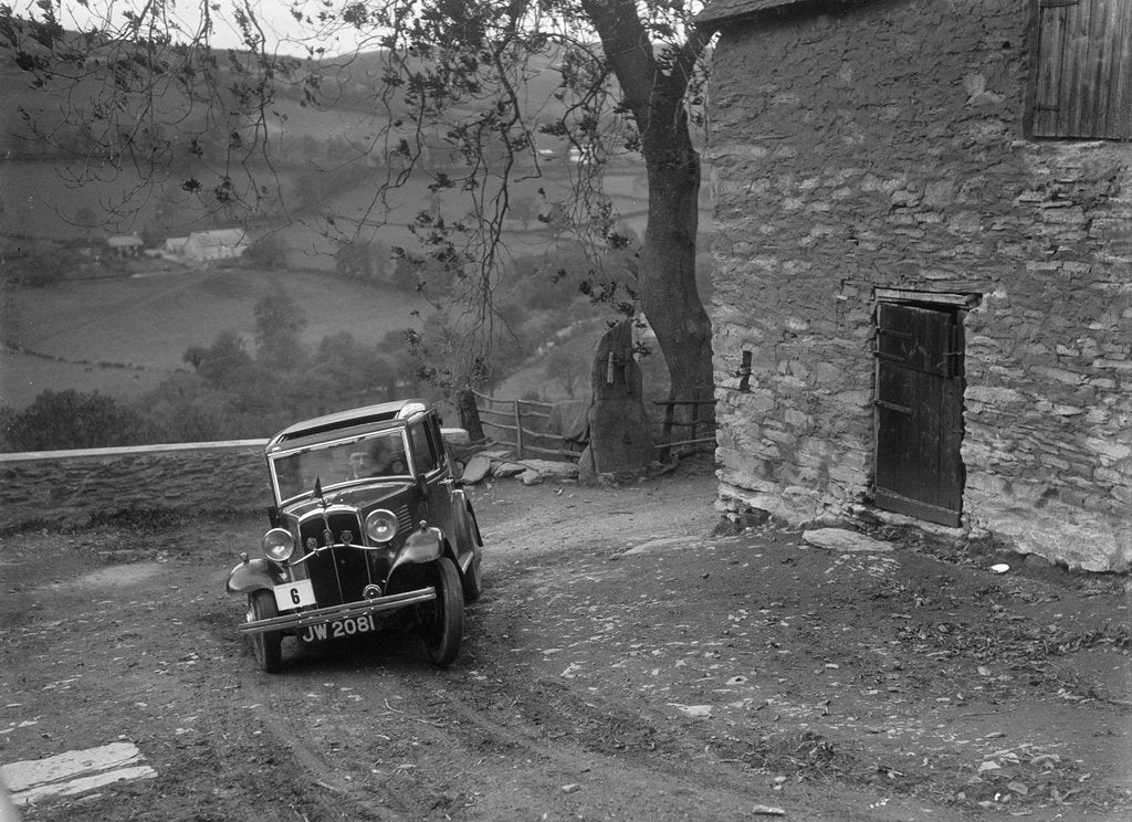 Detail of 1932 Standard Little Nine taking part in a Standard Car Owners Club trial by Bill Brunell