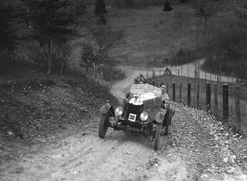 Detail of Morris Bullnose with sports special body competing in the Inter-Varsity Trial, November 1931 by Bill Brunell