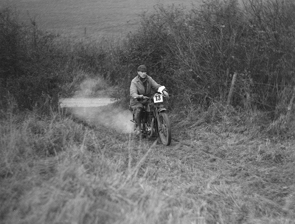 Detail of New Hudson of SA Bailey competing in the Inter-Varsity Trial, November 1931 by Bill Brunell