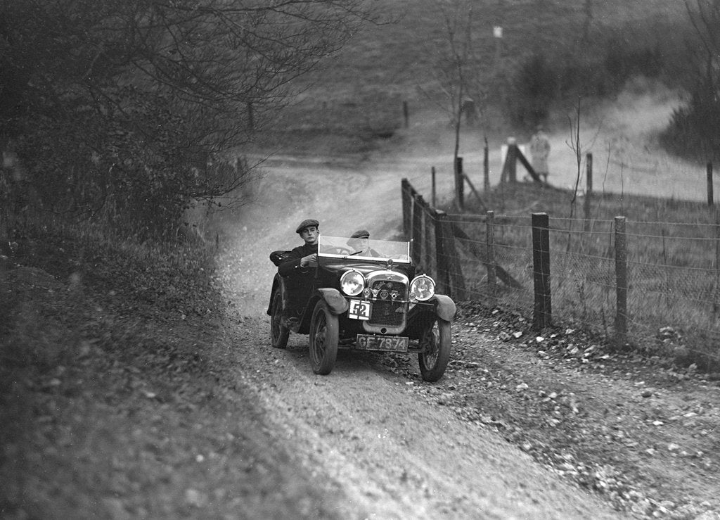 Detail of Austin Ulster of AC Fairclough competing in the Inter-Varsity Trial, November 1931 by Bill Brunell