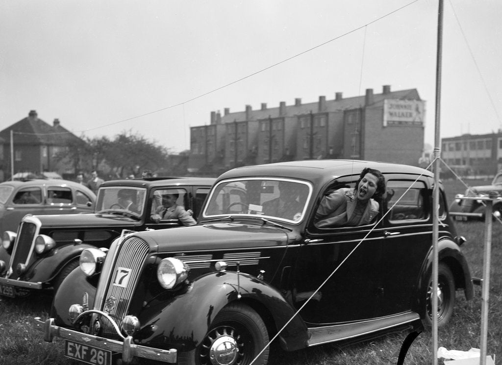 Detail of 1938 Standard Flying Fourteen at the Standard Car Owners Club Gymkhana, 8 May 1938 by Bill Brunell