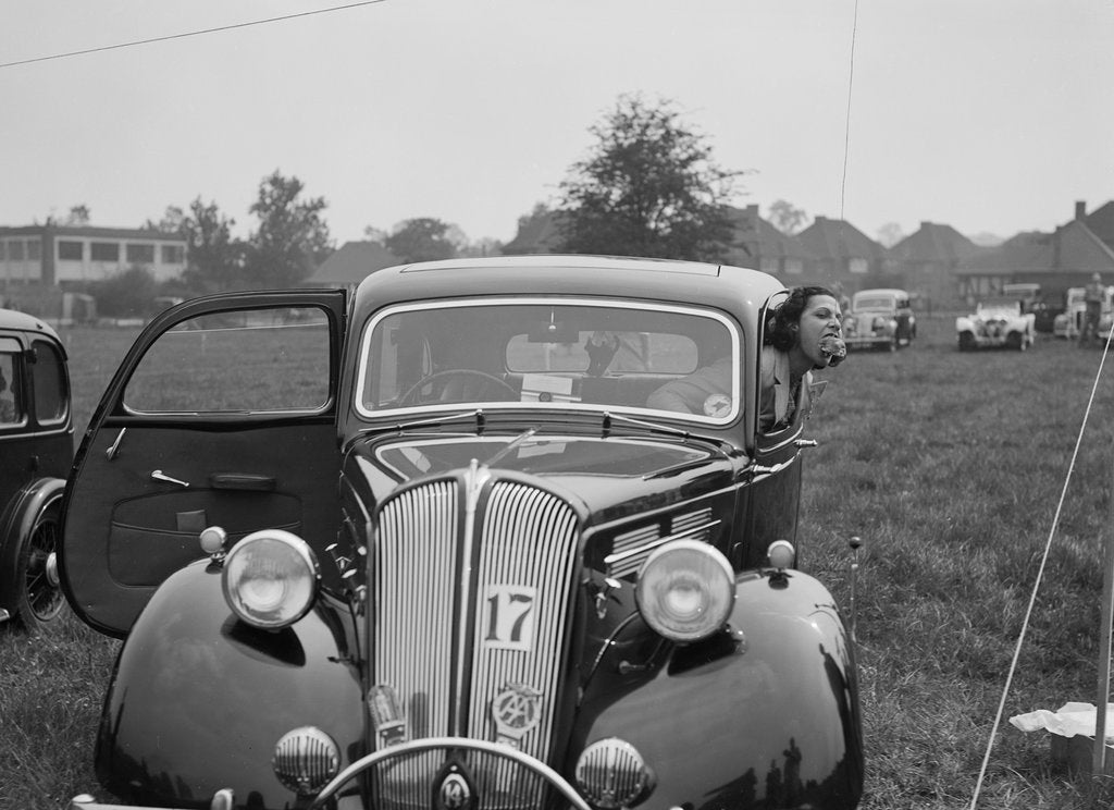 Detail of 1938 Standard Flying Fourteen at the Standard Car Owners Club Gymkhana, 8 May 1938 by Bill Brunell