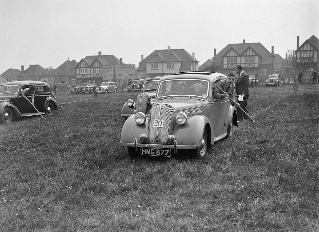 Detail of Standard Flying Twelve at the Standard Car Owners Club Gymkhana, 8 May 1938 by Bill Brunell