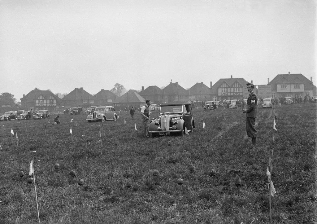 Detail of Standard Flying Twelve at the Standard Car Owners Club Gymkhana, 8 May 1938 by Bill Brunell