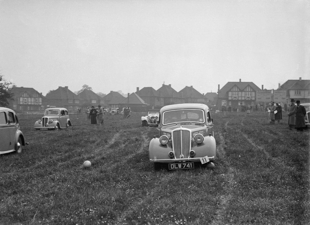 Detail of Standard Twelve at the Standard Car Owners Club Gymkhana, 8 May 1938 by Bill Brunell
