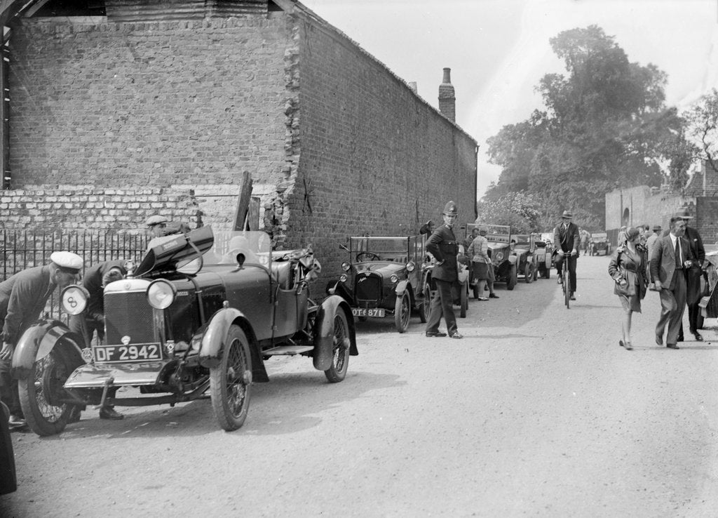 Detail of Star 18/50 and Austin 747 cc at the North West London Motor Club Trial, 1 June 1929 by Bill Brunell