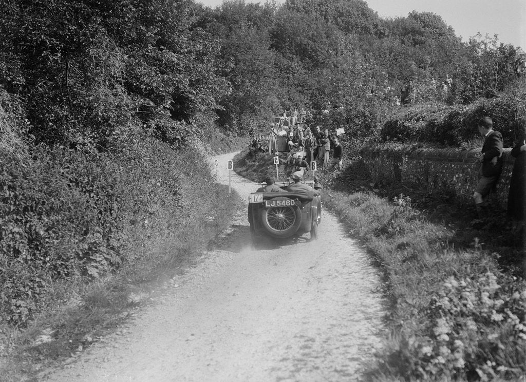 Detail of 1932 MG Magna taking part in a West Hants Light Car Club Trial, 1930s by Bill Brunell