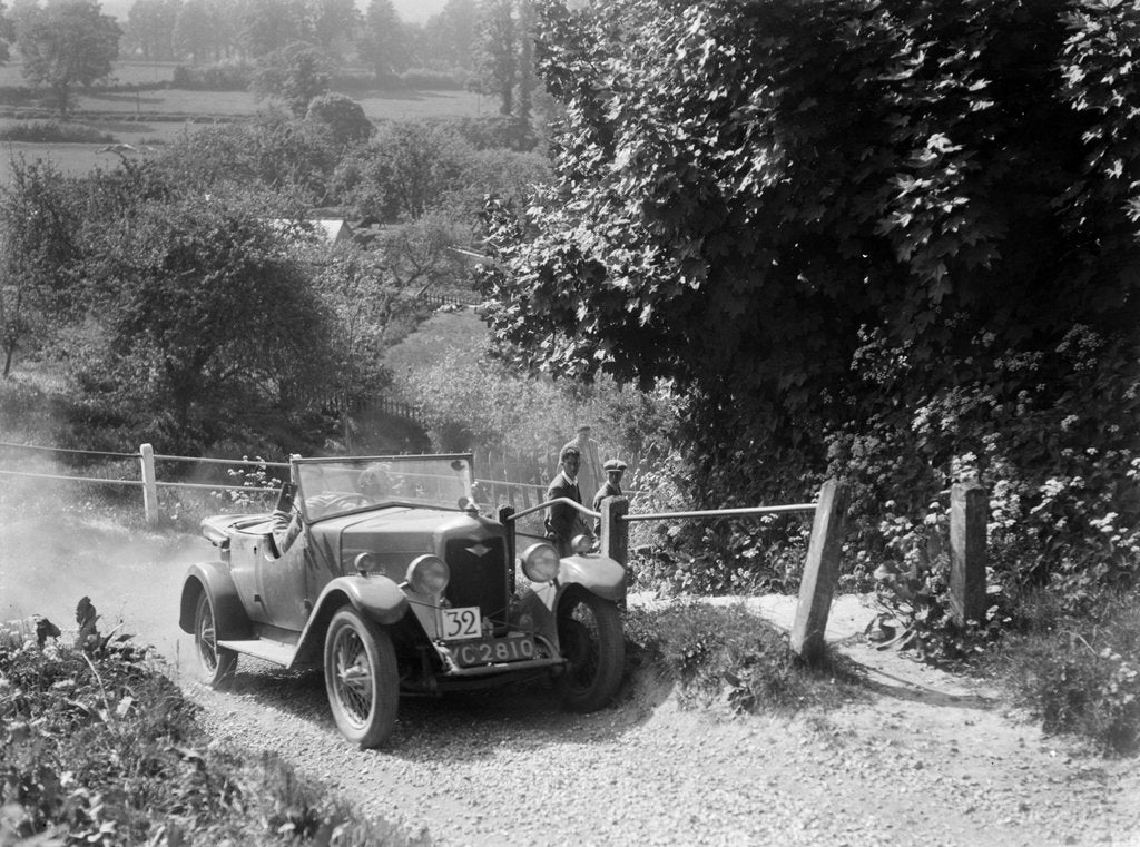 Detail of Riley 4-seat tourer taking part in a West Hants Light Car Club Trial, Ibberton Hill, Dorset, 1930s by Bill Brunell