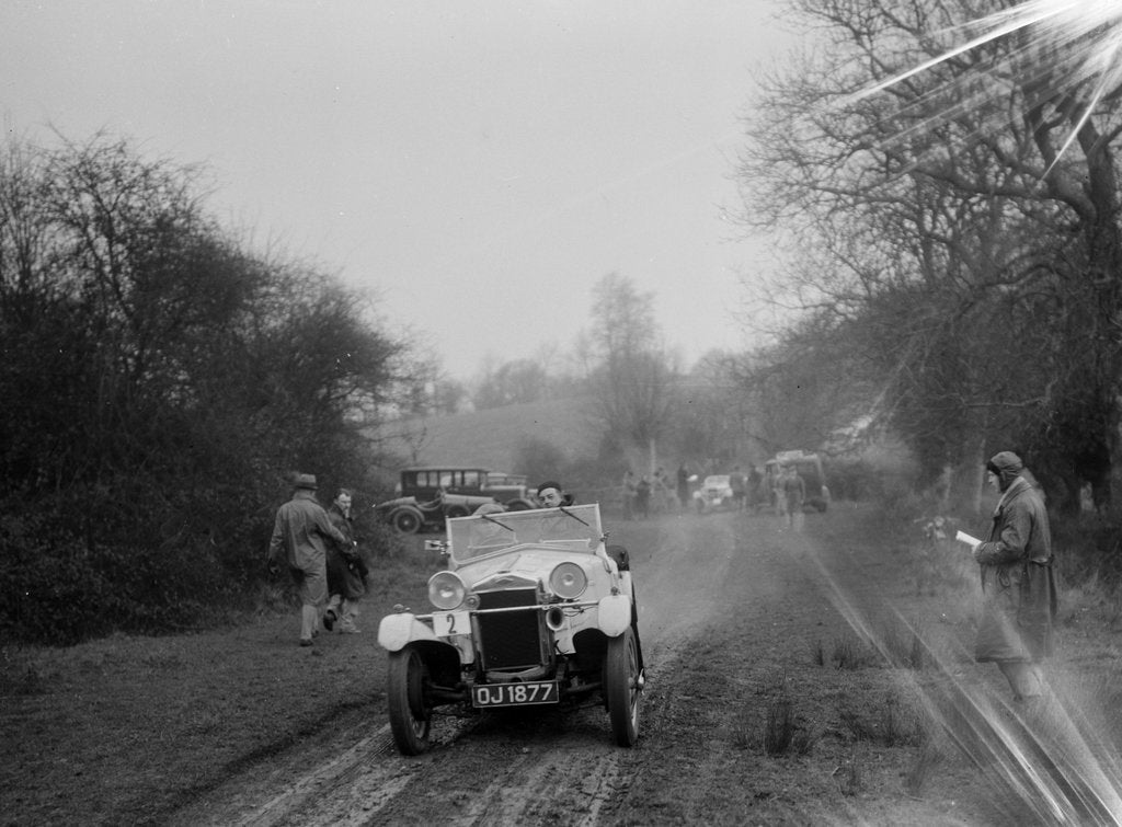 Detail of Frazer-Nash Boulogne of RS Langford, Sunbac Colmore Trial, near Winchcombe, Gloucestershire, 1934 by Bill Brunell