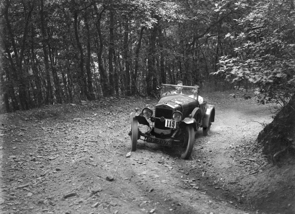 Detail of Frazer-Nash competing in the Brighton & Hove Motor Club Brighton-Beer Trial, 1934 by Bill Brunell
