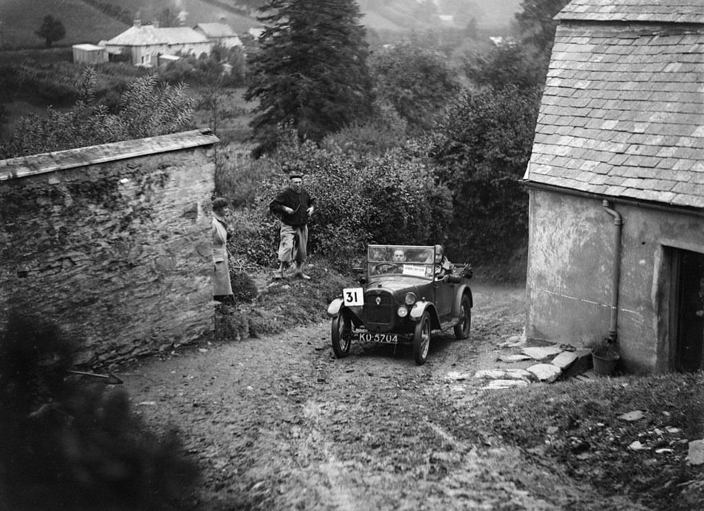 Detail of Austin Chummy of PW Sherrin competing in the JCC Lynton Trial, 1932 by Bill Brunell