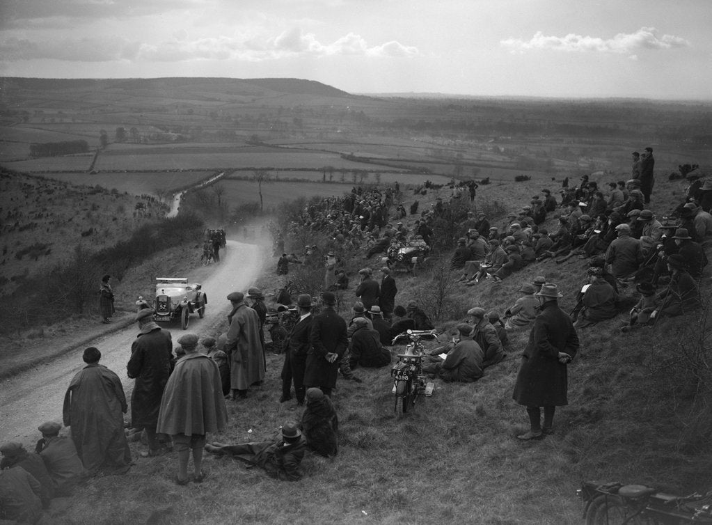 Detail of Essex Motor Club Kop Hillclimb, Buckinghamshire, 1922 by Bill Brunell