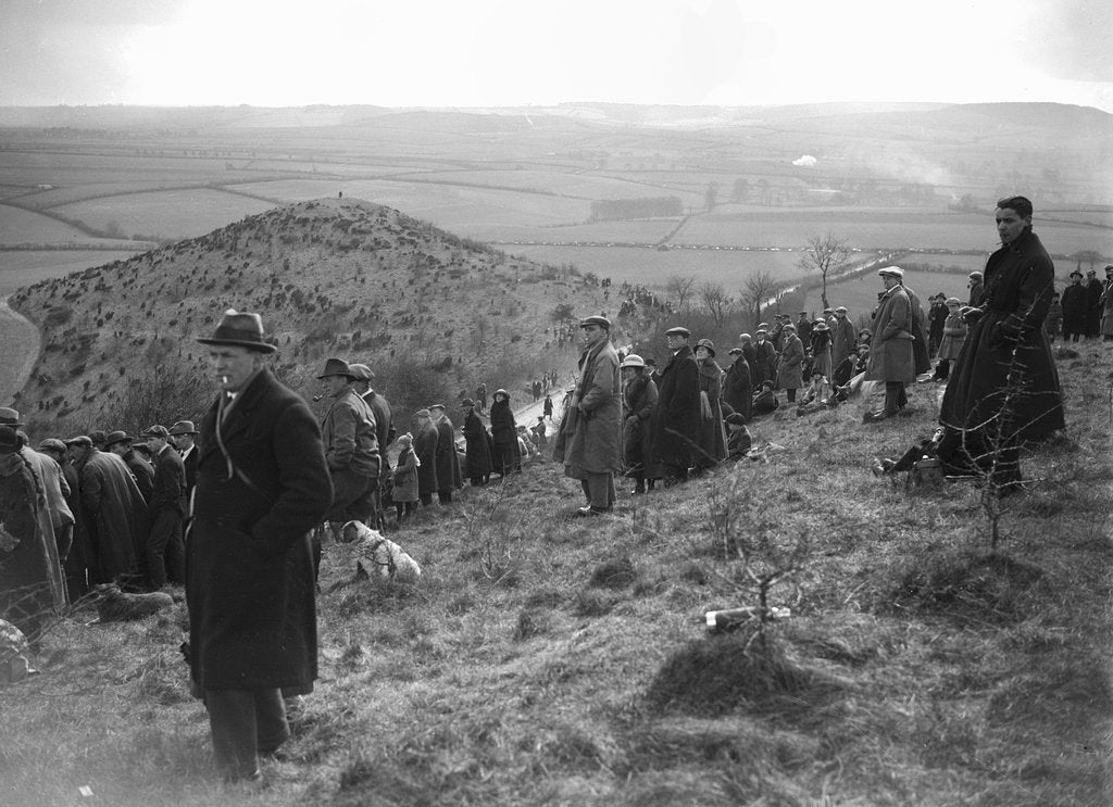 Detail of Essex Motor Club Kop Hillclimb, Buckinghamshire, 1922 by Bill Brunell